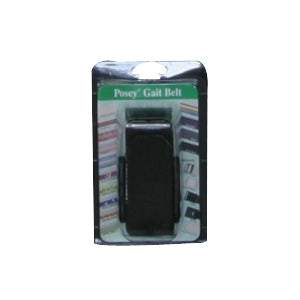 Premium EZ Clean Gait Belts with Spring-Loaded Buckle, Standard, Black, Fits Up to 58" Waist 1 Each