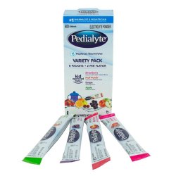 Pedialyte Powder Pack 4 Flavor Variety 0.3 oz Stick, 8 oz, Retail