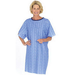 Tieback Gown, Geometric Print, One Per Pkg. 1 Each