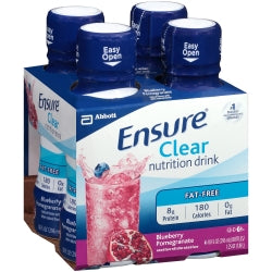 Ensure Clear Nutrition Drink, Blueberry Pomegrante, Ready-to-Drink, Retail, 10 fl oz