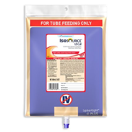Isosource 1.5 Cal Complete Unflavored Liquid Food 1500mL 1 Each