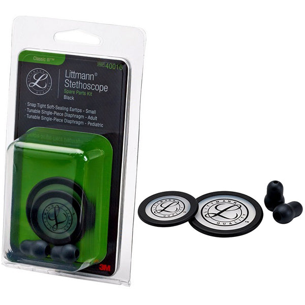 3M Littmann Stethoscope Spare Parts Kit, Classic III, Black 1 Each