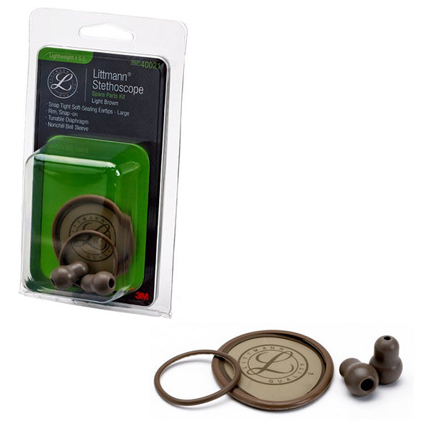 3M Littmann Stethoscope Spare Parts Kit, Lightweight II S.E., Light Brown 1 Each