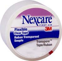 Nexcare Transpore Plastic Hypoallergenic Porous Tape 1" x 10 yds. 1 Each