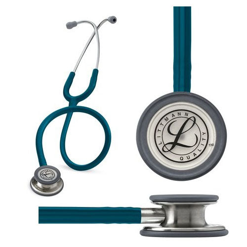 Littmann Classic III Stethoscope, Caribbean Blue Tube, 27" 1 Each