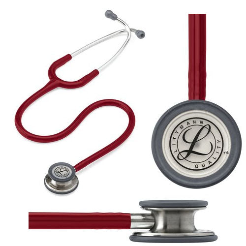 Littmann Classic III Stethoscope, Burgundy Tube, 27" 1 Each