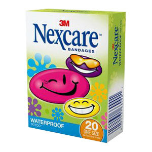 Nexcare Tattoo Waterproof Bandages, Cool Collection 20 Box