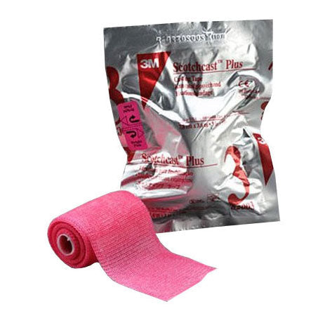 Scotchcast Plus Casting Tape 4" x 4 yds., Bright Pink 1 Each