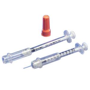 Monoject Insulin Safety Syringe with 29G x 1/2" L Needle and Accu-tip
