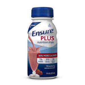 Ensure Plus Ready-to-Drink Strawberry 8 oz Bottle