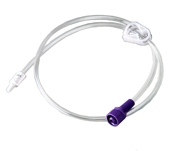Universal Low Profile Feeding Tube Extension set 12" Single ENFit Port Straight 1 Each