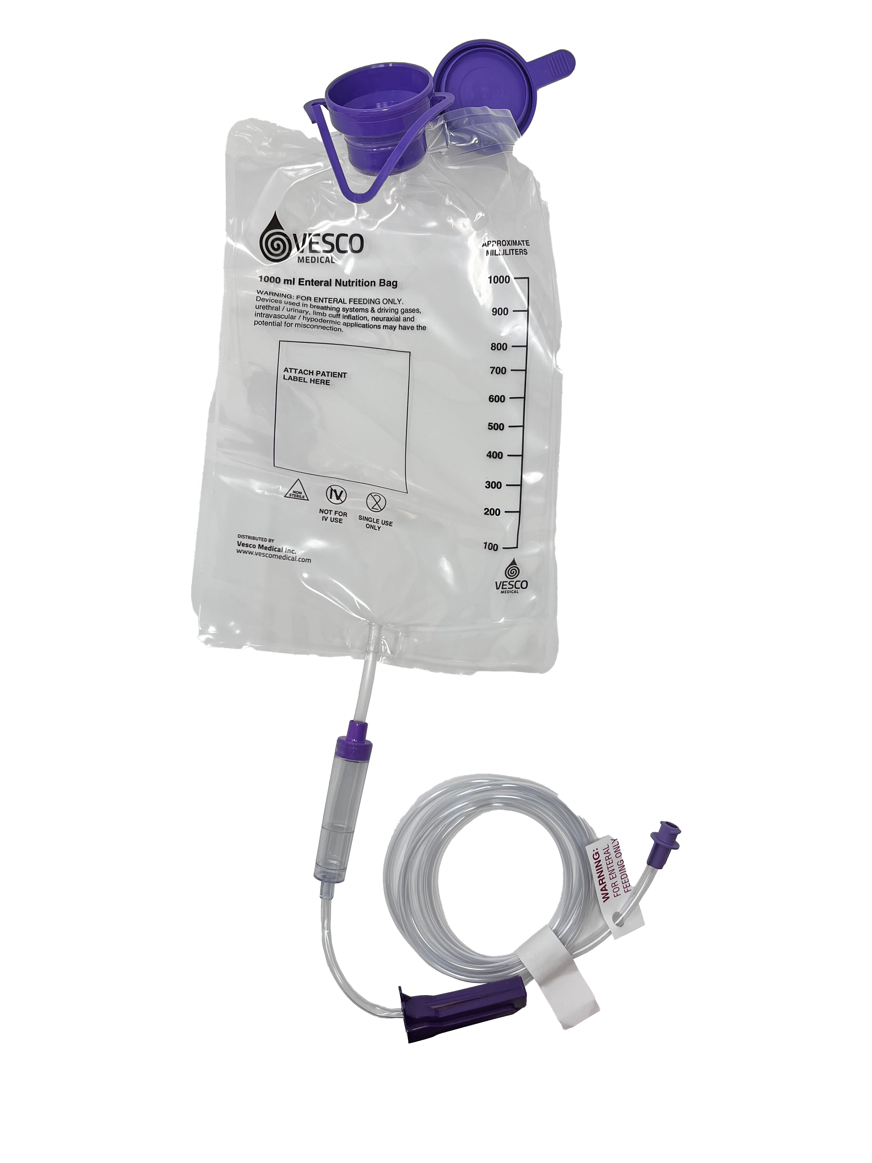 1,000mL Gravity Feed Transition Set with ENFit Connector 1 Each