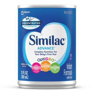 Similac Advance Concentrated Liquid 384mL Can, Non-sterile 1 Each
