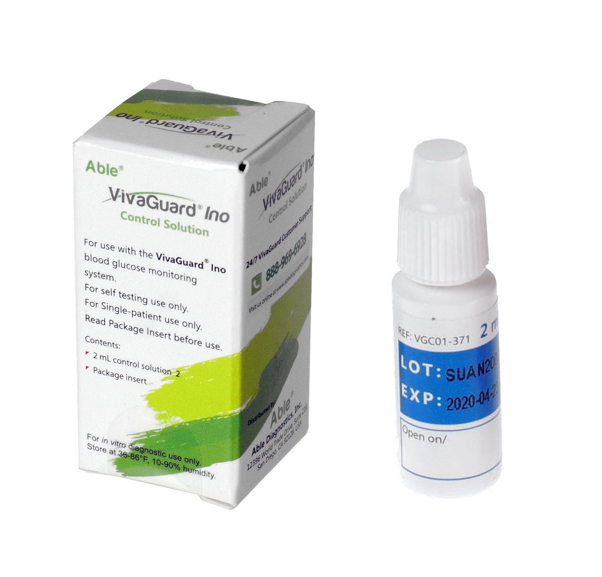VivaGuard Ino Control Solution 2, 2mL Vial 1 Box