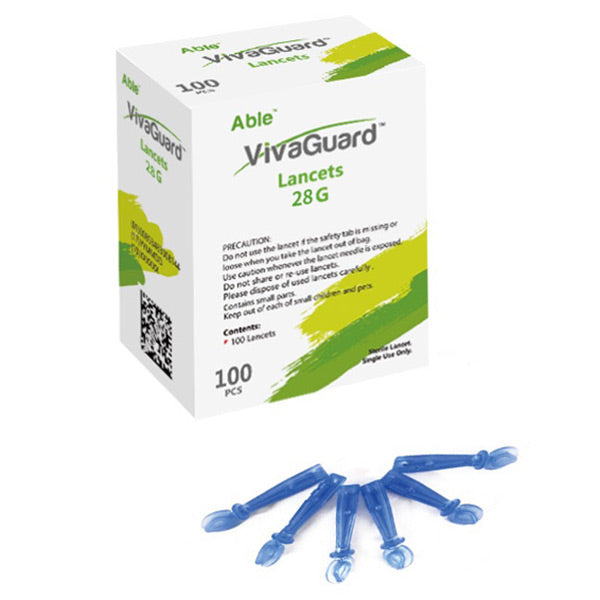VivaGuard Lancets, 28G, 100 Count 100 Box