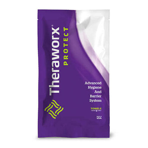 Theraworx Protect Bathing Wipes, Fragrance Free 8 Pack