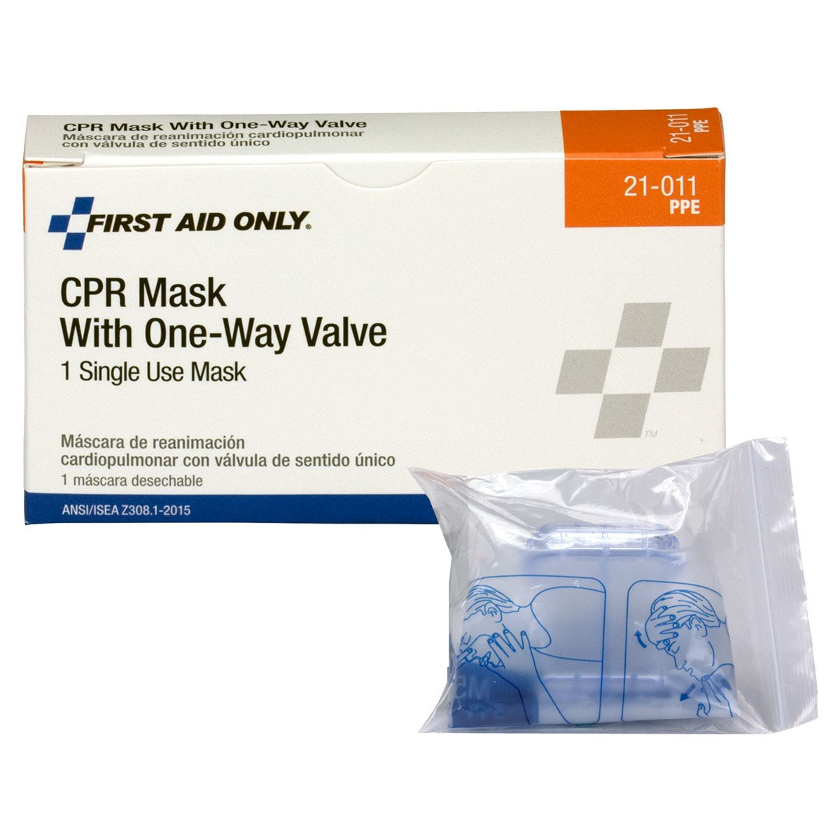 CPR Mask With One Way Valve 1 Each
