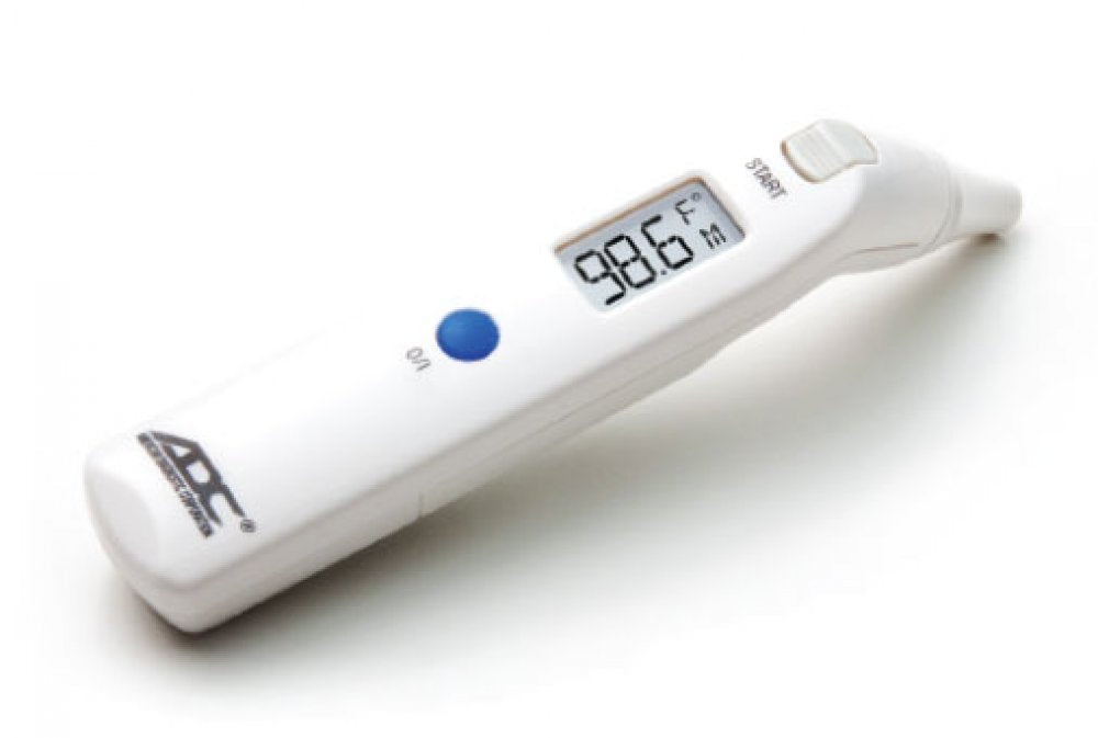 Adtemp Tympanic IR Ear Thermometer, 5-1/2" x 1" x 4/5", Dual Scale, CR2032 Battery 1 Each