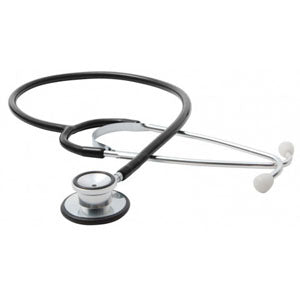 Dual Head Stethoscope, Black 1 Each