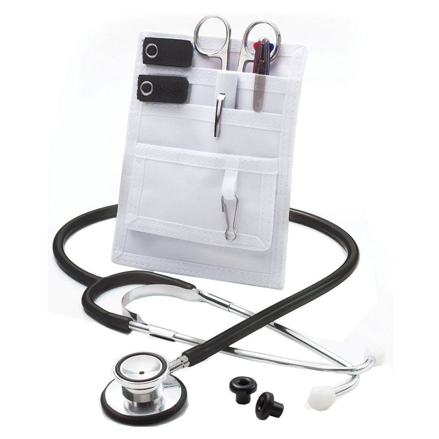 Proscope Dual-Head Stethoscope, Black. 1 Each