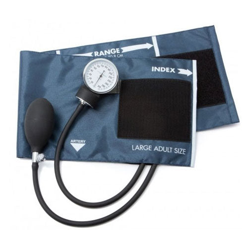 Standard Aneroid Sphygmomanometer, Large Adult, Navy 1 Each