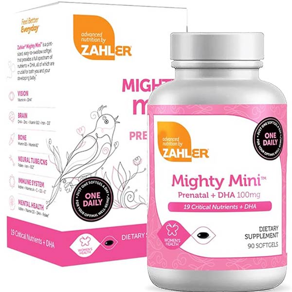Prenatal Mini Prenatal Plus DHA, 90 Softgels 60 Each