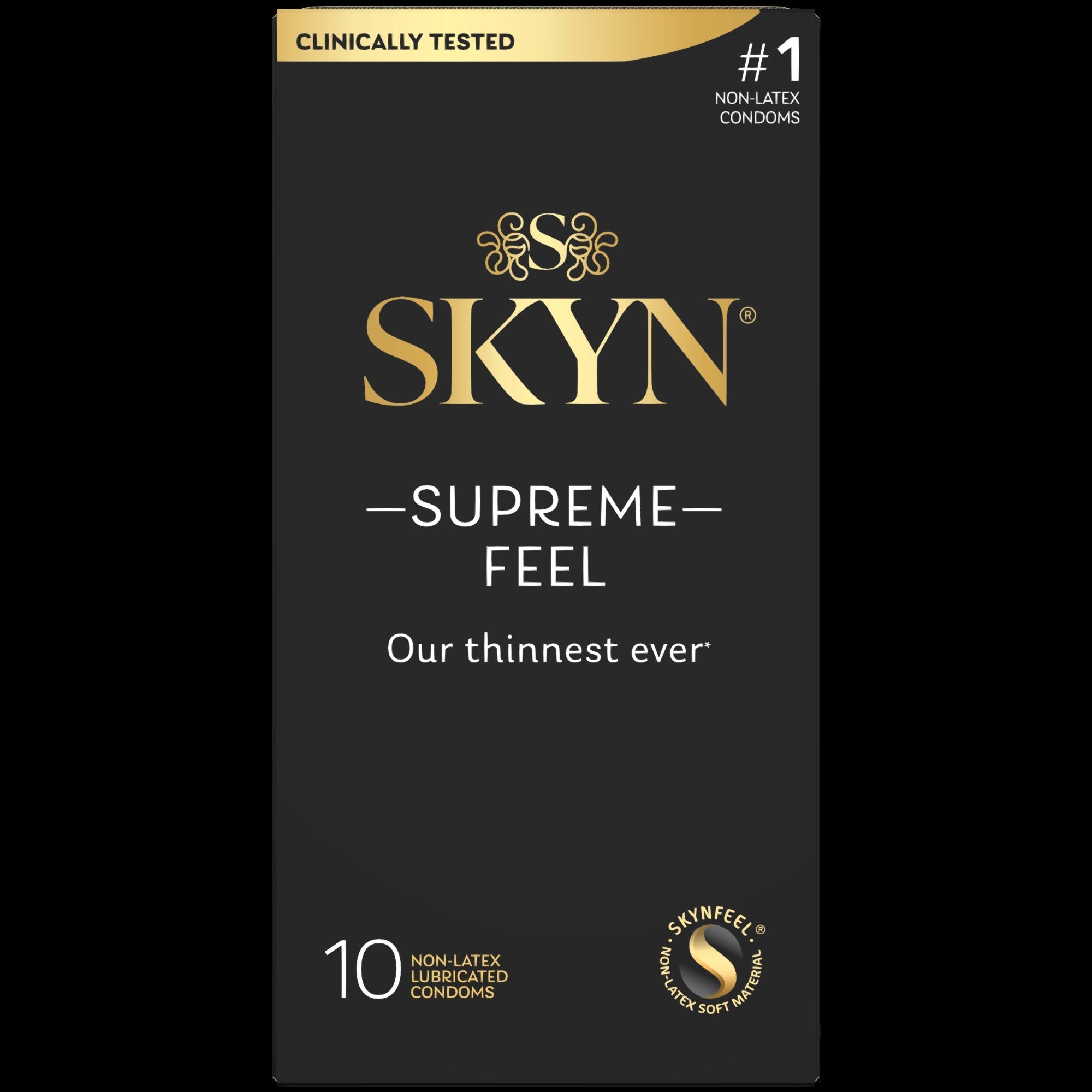 SKYN Supreme Feel Non-Latex Lubricated Condom 10 ct