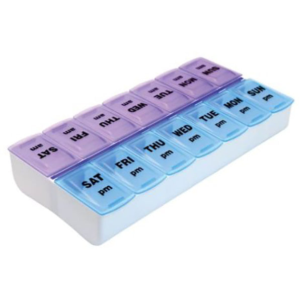 Weekly Twice-A-Day Pill Organizer, 7-Day Capacity 1 Each