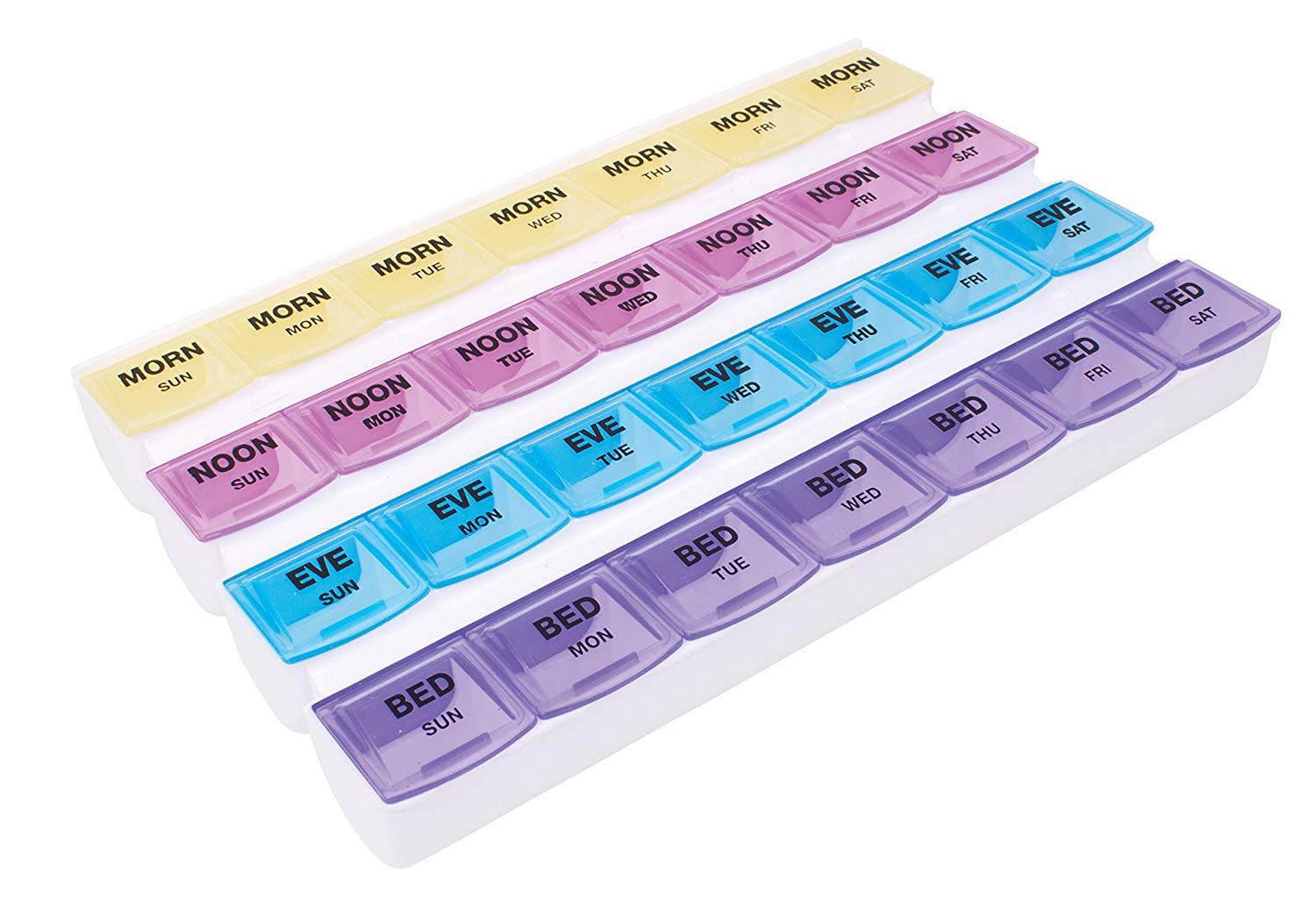 7-Day Medication Planner Spanish Guide 8-5/16" x 5-5/8" H x 1-1/2" 1 Pack