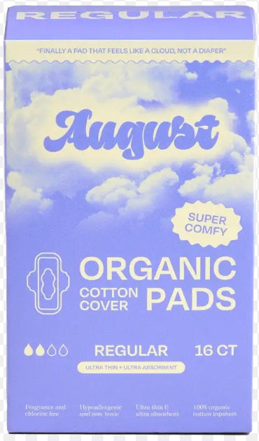 August Regular Pads, 16 ct 16 Box