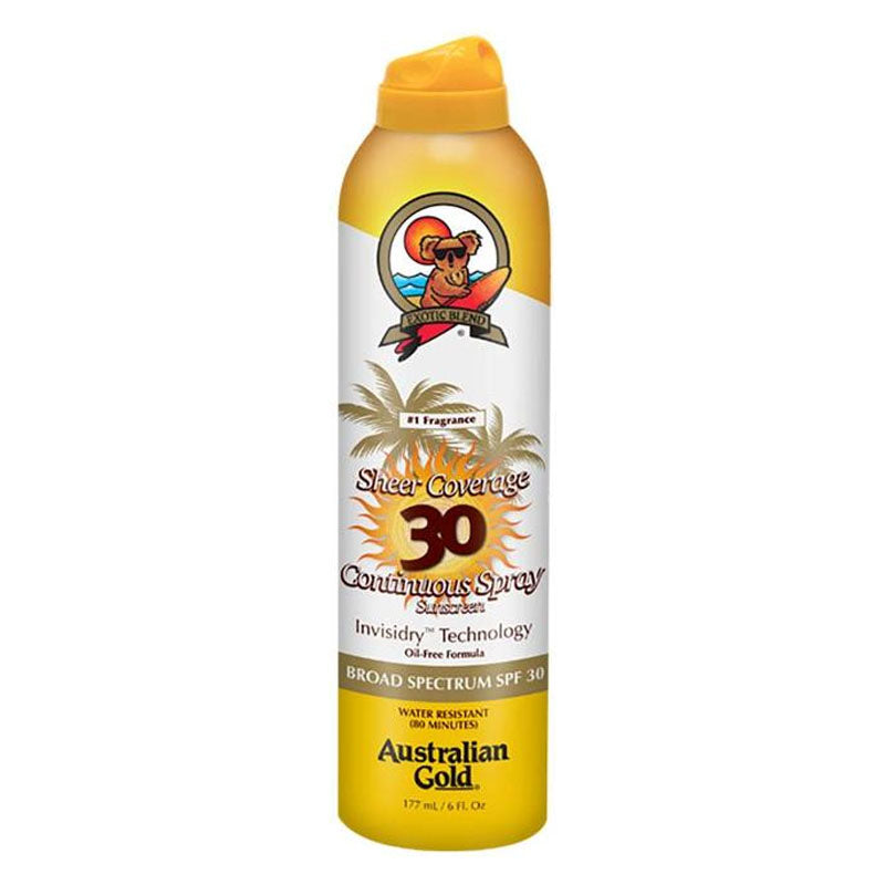 Australian Gold SPF 30 Sheer Coverage Continuous Spray, 6 ounce 1 Each