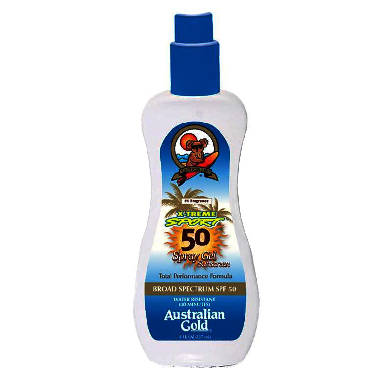 Australian Gold SPF 50 Xtreme Sport Spray Gel, 8 ounce 1 Each