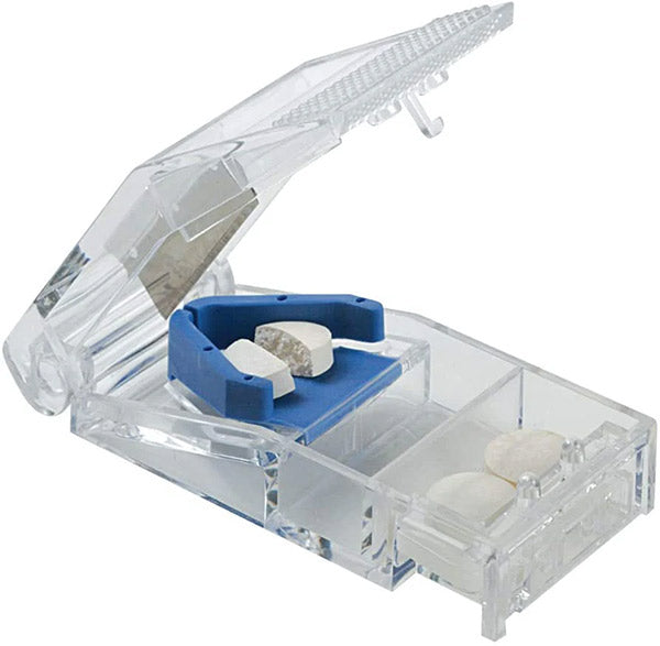Ezy Dose Adult-Lock Pill Cutter, Blue 1 Each