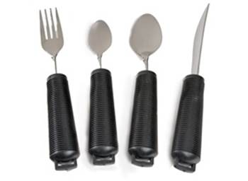Grip Utensil Set, Stainless Steel 4 Pack