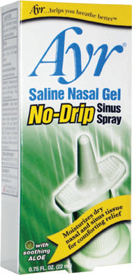 Ayr Saline Nasal Gel No-Drip Sinus Spray, 0.75 fl oz 1 Each