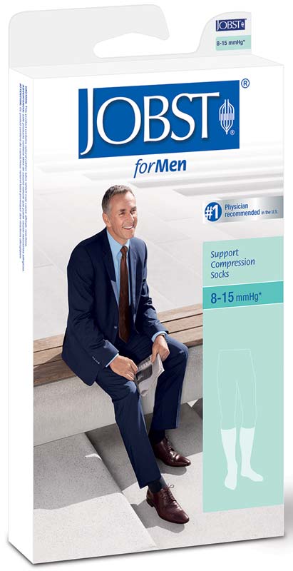 Classic Supportwear Men's Knee-High Mild Compression Socks Large, Black 1 Each