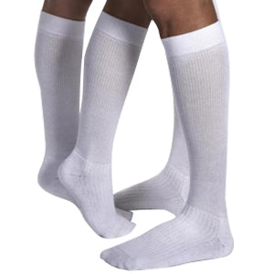 JOBST ActiveWear Knee-High Moderate Compression Socks Large, White 1 Each