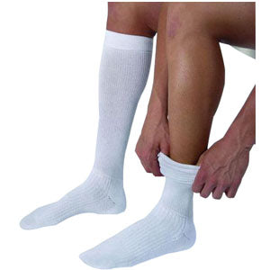 Activewear Knee High, 20-30 mmHg, X-Large, Full Calf, Closed, White 1 Each
