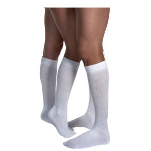 Jobst ActiveWear Knee-High, 30-40, Large, Full Calf, Closed, Cool White 1 Each