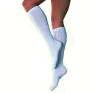 SensiFoot Crew Length Mild Compression Diabetic Sock Small, White 1 Each