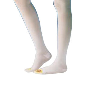 Anti-Embolism Thigh-High Seamless Elastic Stockings Medium Regular, White 1 Each