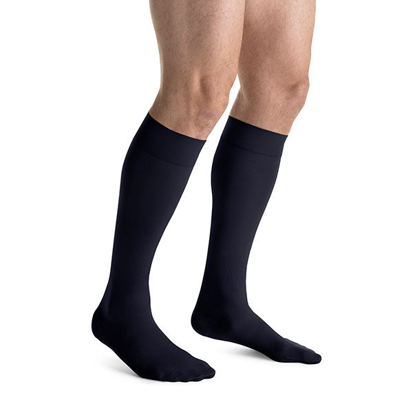 Jobst For Men Casual Knee-High, 30-40, Closed, Navy, Medium 1 Each