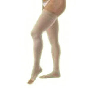 Relief 20-30 Thigh High,Black,Large,C/Toe,Silicone 1 Each
