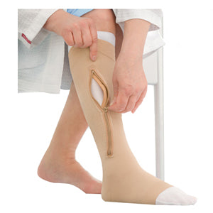 UlcerCare Right-Side Zipper Closure with 2 Liners, 30-40, Open, Beige, 3-XL 1 Each