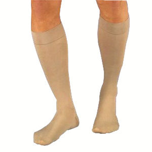 Relief Knee-High Moderate Compression Stockings X-Large Full Calf, Silky Beige 1 Each