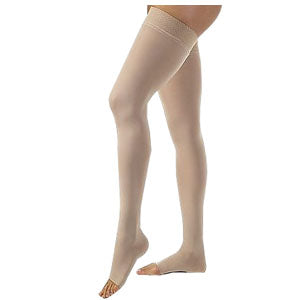 Relief Thigh-High with Silicone Border, 15-20, Open, Beige, Small 1 Each