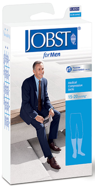 Large, Tan, Clsd Toe Jobst For Men, 15-20, Pair 1 Each