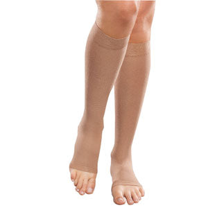 Opaque Knee-High Moderate Compression Stockings, Medium Petite, 15-20 mmHg, Natural 1 Each