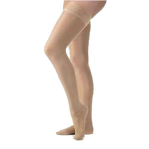 Opaque Women's Thigh-High Firm Compression Stockings Medium, Natural 1 Each