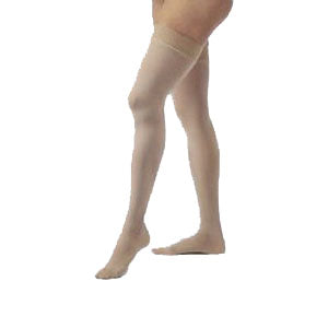 Opaque Women's Thigh-High Extra-Firm Compression Stockings Small, Silky Beige 1 Each